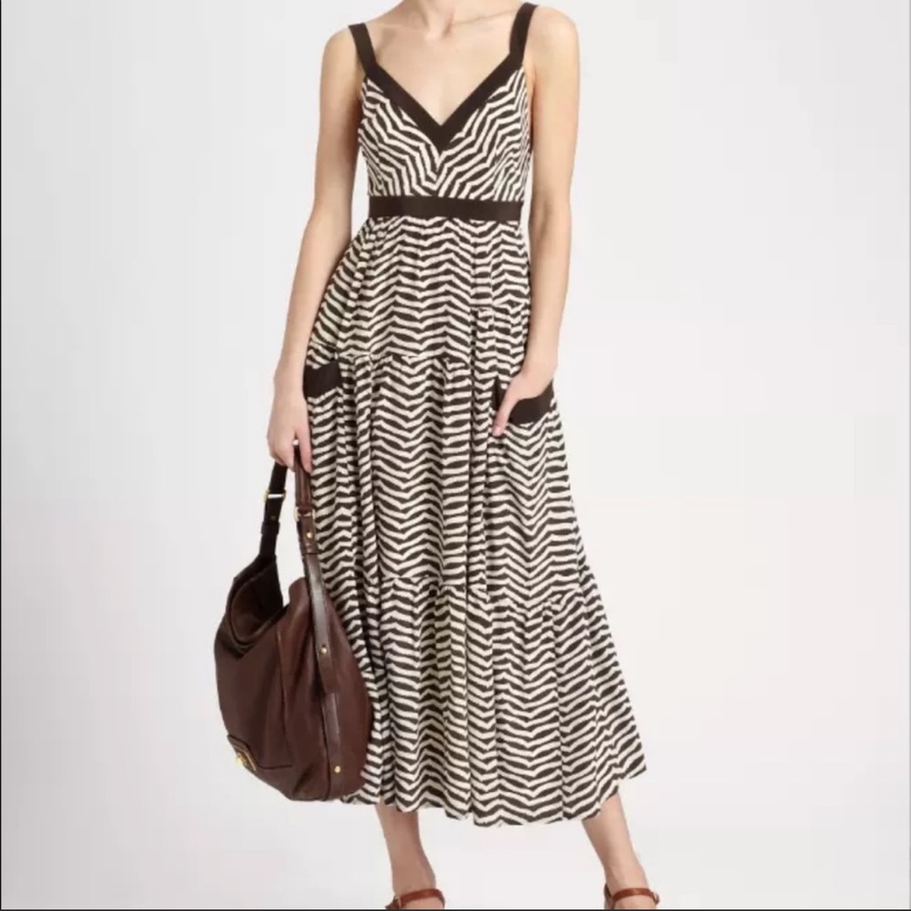 Brown and white Marc By Marc Jacobs dress